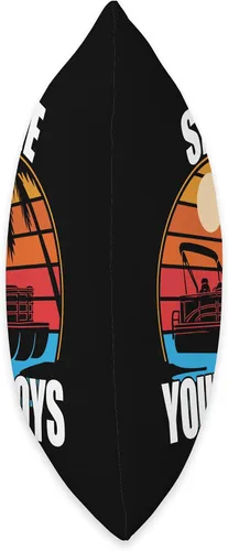 Vista 2 de Pontoon Boat Accessories & Lake Life Tees Show Me Your Buoys - Divertida almohada de humor para adultos, para amantes de los pontones, 16 x 16