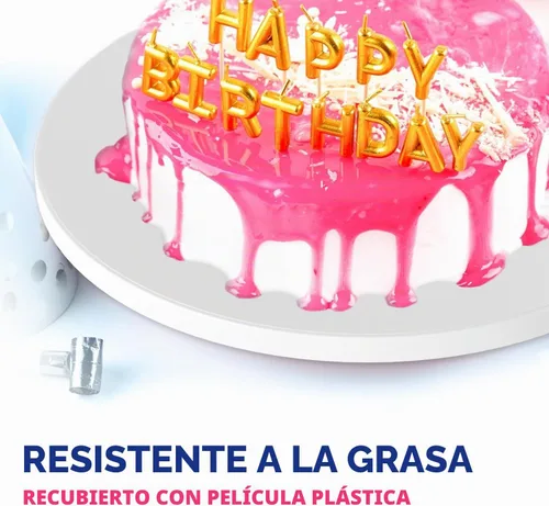 Vista 5 de Riccle - Tambores para tartas, bordes lisos, 12 pulgadas, paquete de 6