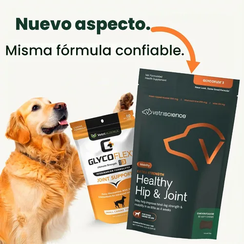 Vista 2 de Vetri-Science Glyco-Flex Suplemento para las articulaciones.