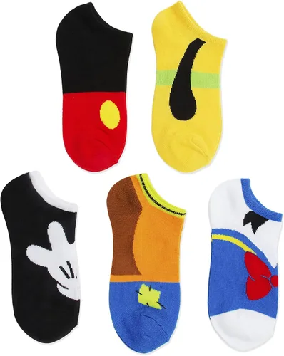 Vista 10 de Disney Paquete de 5 calcetines invisibles de Mickey Mouse para mujer Assorted Neutral