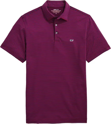 Vista 34 de Vineyard Vines Polo Bradley Stripe Sankaty para hombre Ocean Breeze Tejeda