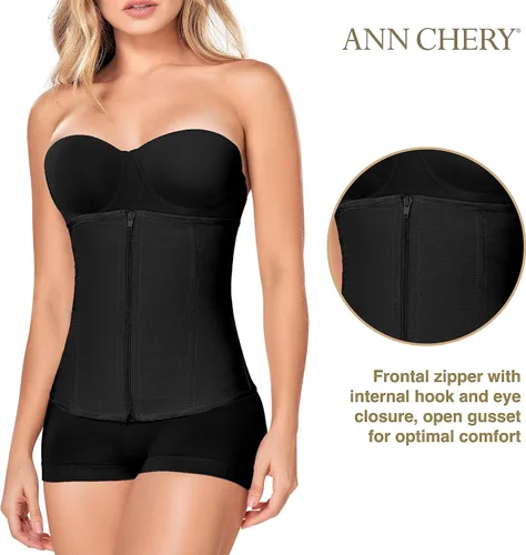 Vista 2 de Ann Chery Corsé de cintura para mujer Faja colombiana Faja moldeadora de cuerpo de látex con cremallera Excelencia 1024