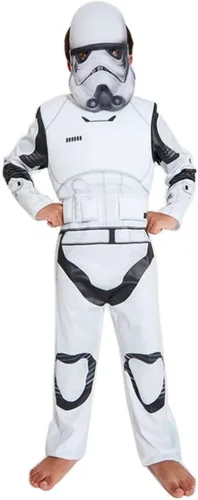 Vista 2 de Hqroidd Disfraz de tormenta máscara de soldado para niños conjunto completo de casco imperio juego de rol accesorios de Halloween