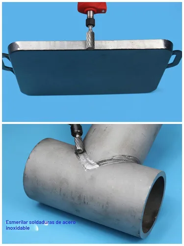 Vista 2 de Sworker Juego de 10 rebabas de carburo con mango de 1/4 con caja transparente, diámetro máximo de cabeza de 0.394 in, brocas de amoladora