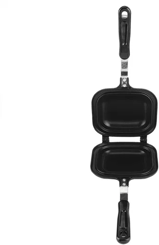 Vista 7 de Oumefar Sartén cuadrada de doble cara para panqueques, sartén antiadherente para hacer sándwiches, sartén multifunción para hornear, tostadora
