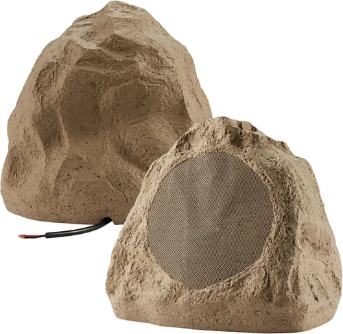 Vista 10 de Theater Solutions 2R4S - Juego de 2 altavoces de piedra arenisca para exteriores, patio, piscina, spa