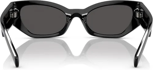 Vista 3 de Dolce & Gabbana DG 6186 - Gafas de sol para mujer, color negro y gris brillante, Negro