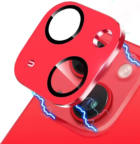 Vista 12 de Protector de lente de cámara para iPhone 13 & iPhone 13 Mini, brillante con diamantes de imitación 3D con purpurina, cubierta de cámara de vidrio