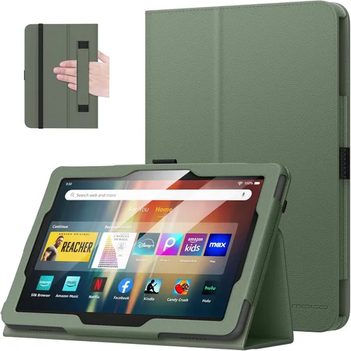 Vista 18 de MoKo Funda compatible con tablet Amazon Kindle Fire HD 8 y 8 Plus de 8 Negro