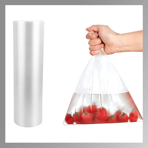 Vista 10 de Plástico transparente de 10 x 15 pulgadas – 350 bolsas para productos, reutilizables, lavables, frescuras, desechables, rollo continuo, fácil