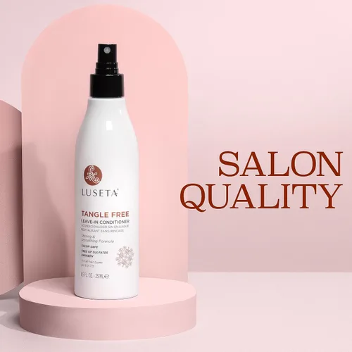 Vista 7 de Luseta - Acondicionador sin enredos sin enjuague para mujeres, sin sulfato, para desenredar con queratina y aceite de argán, acondicionador sin