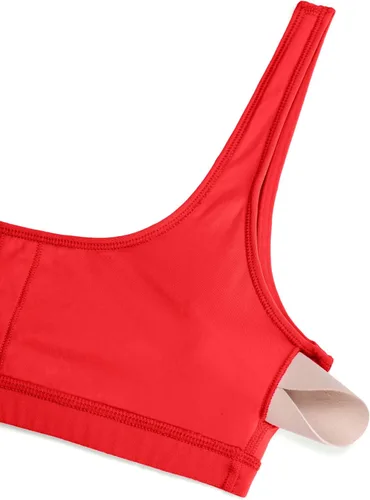 Vista 14 de CRZ YOGA Butterluxe - Mini brasier para mujer, cuello redondo, de bajo impacto, inalámbrico, deportivo, yoga, acolchado, para entrenamiento