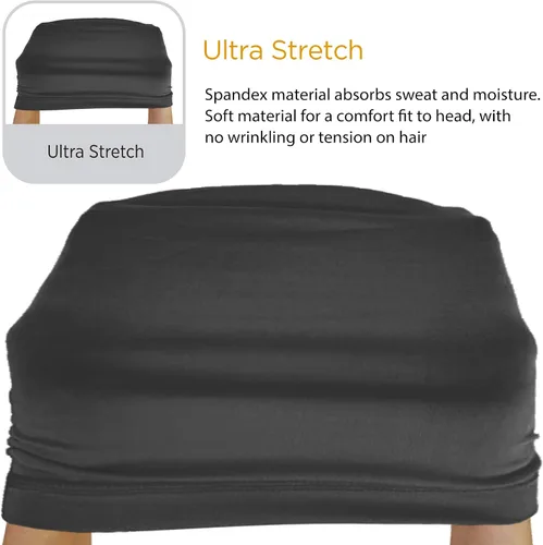 Vista 4 de Negro Spandex Dreadloc