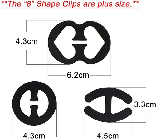 Vista 2 de Cleavage Control brasier correa Clips Ocultar correas a Racer Back9pcs20pcs
