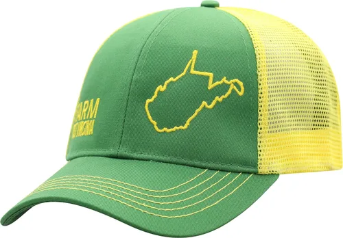 Vista 116 de John Deere Gorra de béisbol con logotipo y malla trasera con contraste, para hombre