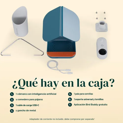 Vista 11 de Birdbuddy PRO Comedero Inteligente para Aves sin Energía Solar con Cámara - Identificación de Especies de Aves por IA, Fotos de 5MP, Cámara