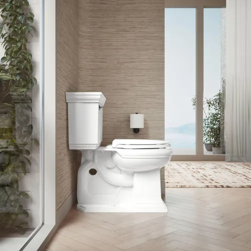Vista 4 de KOHLER 4639-RL-0 Cachet ReadyLatch Asiento de inodoro redondo con cierre suave, color blanco