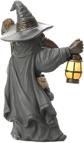 Vista 4 de Veronese Design Figura de resina pintada a mano de 5 1/2 pulgadas de alto, mago de la peste miasma, doctor steampunk, escultura de resina