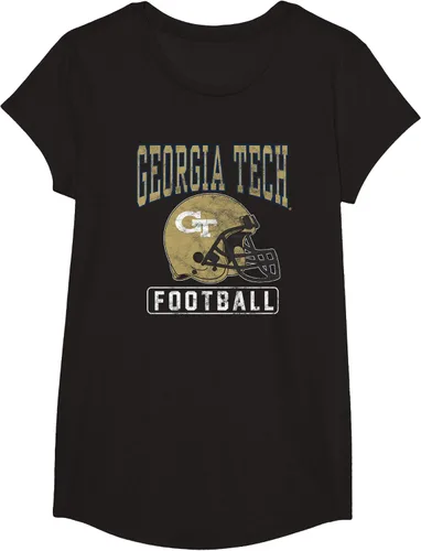 Vista 3 de Georgia Tech Yellow Jackets - Camiseta con casco de fútbol, Negro