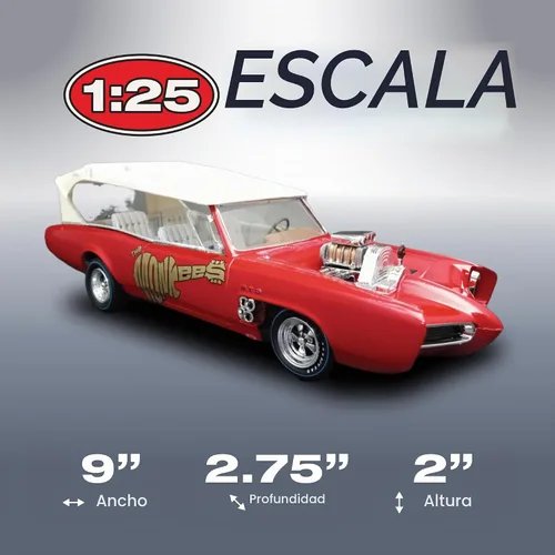 Vista 4 de MPC Monkeemobile - Kit de modelo de coche de TV a escala 1:25