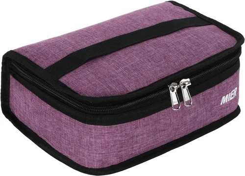 Vista 21 de MIER Lonchera térmica para hombres, mujeres y niños, portátil, pequeña, para 9 latas, mini hielera térmica compacta para escuela, trabajo, picnic