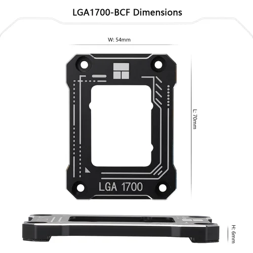 Vista 6 de Thermalright LGA1700-BCF Negro 12/13/14 Generación Intel Anti-Bending Fastener, placa de presión tipo curvado, fijación fija CPU, instalación fija