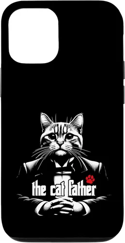 Vista 28 de The Catfather Fathersday Funny Gifts Best Birthday Cat Dad Case for iPhone 16