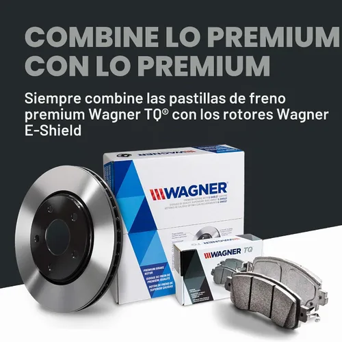 Vista 8 de Juego de discos Wagner Thermoquiet QC1363 para freno con hardware de instalación, delantero