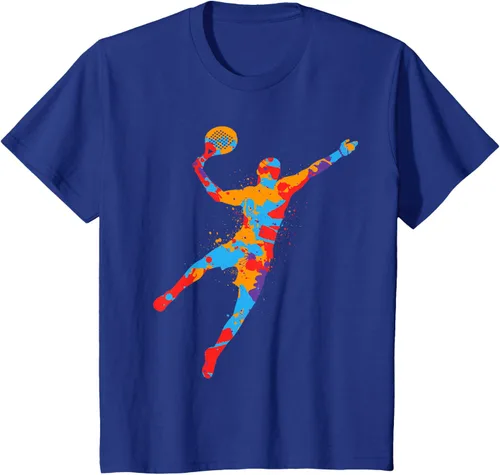Vista 10 de Playera de Padel Playera Colorida Plataforma Tenis Paddleball Niños Camiseta de Padel