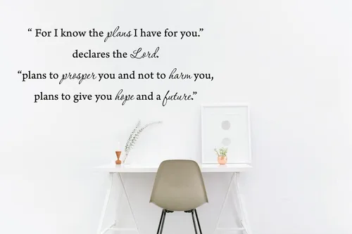 Vista 4 de Decalgeek vinilo de pared con frases inspiradoras (22,5 x 20,3 cm) color negro