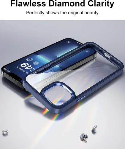 Vista 134 de HOOMIL Funda para iPhone 7 Plus/iPhone 8 Plus de 5.5 Pulgadas, sin amarillamiento, protección contra caídas, cubierta trasera dura transparente