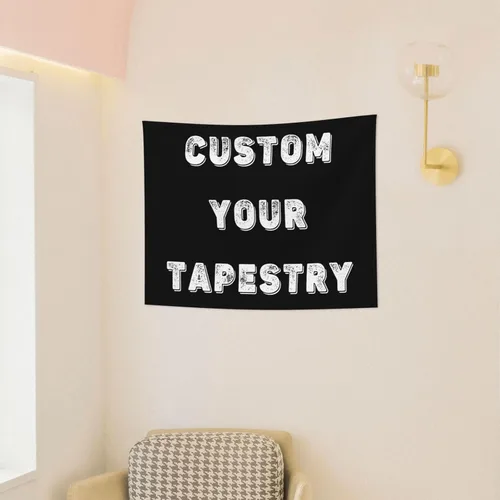 Vista 4 de Tapiz personalizado para cargar imágenes para colgar en la pared, telón de fondo personalizado con foto y texto, carteles personalizados
