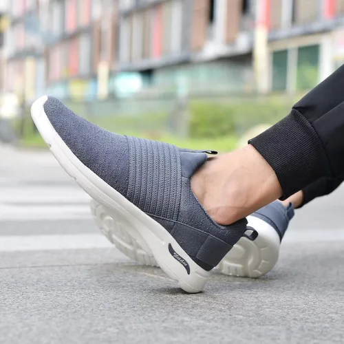 Vista 3 de TIOSEBON Mocasines ligeros sin cordones para hombre, cómodos tenis