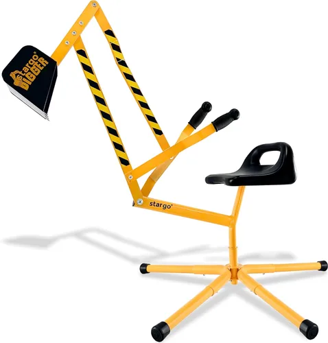 Vista 9 de Stargo Excavadora de Juguete para Niños Cavadora de Arena con Ruedas, Juguetes Cavadora de Caja de Arena de Acero para Niños, Juguetes de Arena