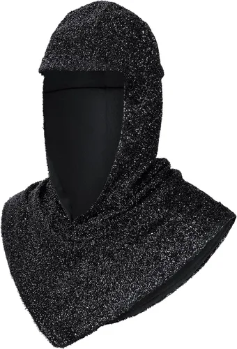 Vista 3 de Collar de cadena de imitación renacentista, coif medieval, caballero, capucha, armadura, LARP, accesorio para disfraz de Copsplay
