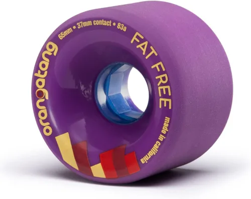 Vista 5 de Orangatang Fat Free 2.559 in Freeride Longboard Skateboard Ruedas (juego de 4)