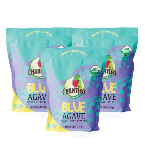 Vista 9 de Chantico Agave Sweet Organic Granulated Agave Powder, paquete conveniente de 35 bolsitas, paquetes de edulcorantes de una sola porción, bajo índice