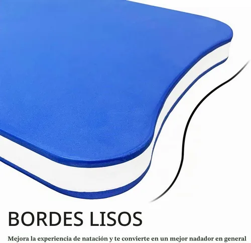 Vista 4 de Kickboards Swimming, Swim Training Aid Kick Board for Adults and Kids, U Design Pool Floats with Integrated Hole Handle, EVA Foam Azul
