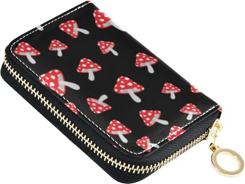 Vista 18 de Tarjetero de Tarjetas de Crédito RFID de Cuero con Cremallera Cartera para Mujeres y Niñas, Color #01, Talla única, Classic