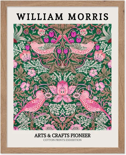 Vista 40 de Poster Master Impresión Vintage del Ladrón de Fresas - Póster Retro de William Morris - Arte de Patrón Floral - Regalo para Hombres y Mujeres