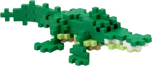 Vista 3 de Plus Plus Juego de bloques de construcción de figuras de animales 3D, 70 piezas de rompecabezas entrelazadas, divertidos juguetes de tallo