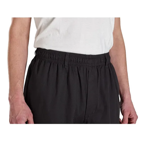 Vista 4 de Mercer Culinary Millennia - Pantalones de cocina unisex en dientes de perro, Negro