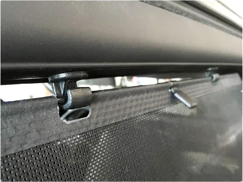Vista 3 de Ezzy Auto Juego de 4 ganchos negros para puerta corredera para Honda Odyssey 2005-2010