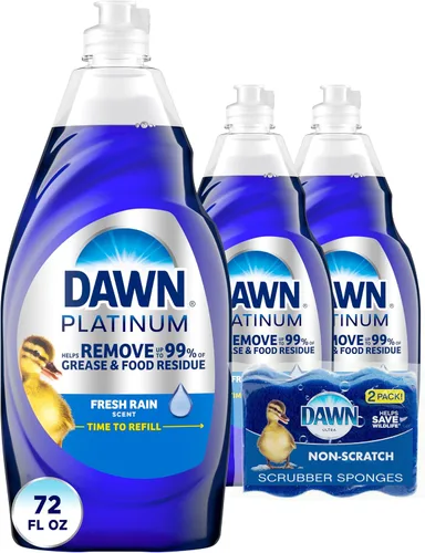 Vista 14 de Dawn Platinum Powerwash - Spray para platos, jabón para platos, aroma fresco, 16 onzas líquidas