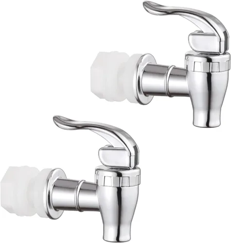 Vista 6 de Espiga de repuesto para dispensador de bebidas, espitas estilo empuje, boquilla de repuesto para dispensador de agua, color oro rosa, paquete de 2