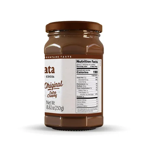Vista 2 de Nocciolata Crema de avellanas orgánica clásica, 8.82 onzas