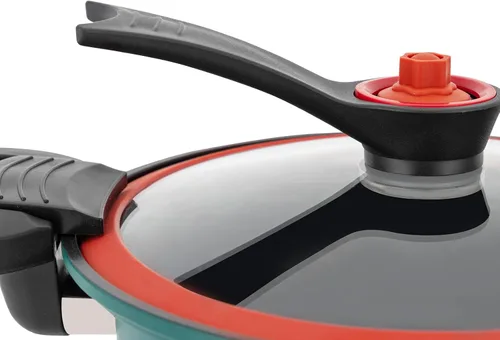 Vista 2 de Olla de cocción lenta a presión de 1.8L para conservar, olla de presión al vacío, utensilios de cocina antiadherentes para microondas, olla