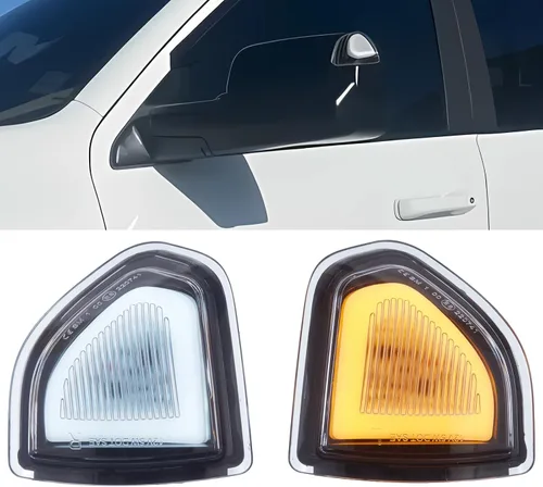 Vista 10 de Switchback - Marcador de espejo lateral, señal de giro y luz de marcha de repuesto para 2008-2016 F250 F350 F450 F550 Super Duty DRL accesorios