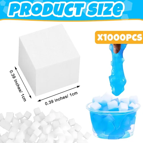 Vista 2 de Junkin 400 dijes de cubos de gelatina para niños y niñas, manualidades artísticas de bricolaje