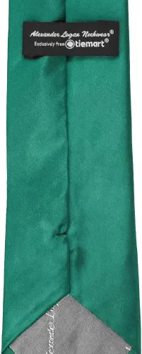 Vista 127 de tiemart Corbata de color sólido para hombre Longitud estándar